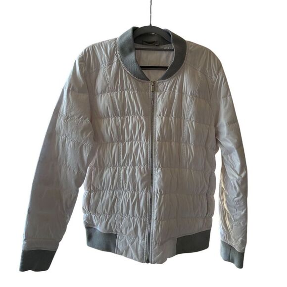 Athleta Gray Bomber Jacket - Picture 1 of 9